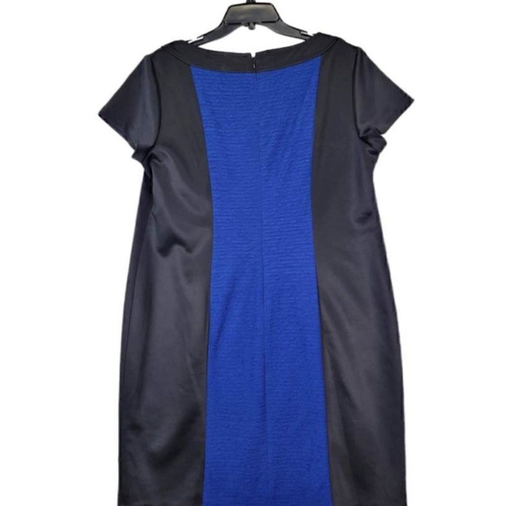 London Style Colorblock Scoop Neck Stretch Sheath Dress NWOT